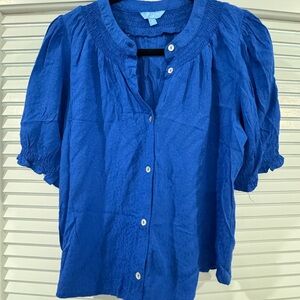 Draper James Royal Blue Blouse